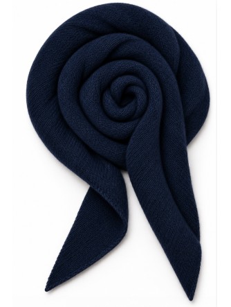 Rosas cashmere mini scarf Navy